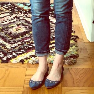 Robin’s Egg Blue flats by Sigerson Morrison, Sz 6